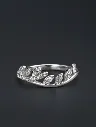 Trendy 925 Leaf Sterling Silver Ring for Woman