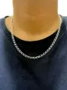 Men's Solid Link Chain in Sterling Silver
