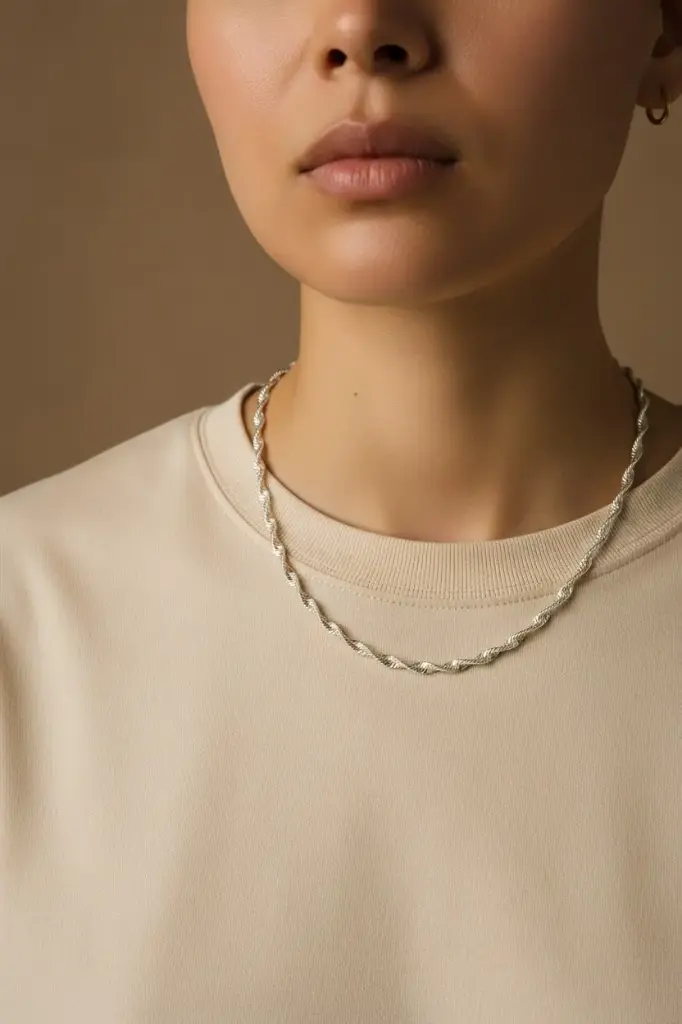 925 Elegant Twisted Chain for Men & Women