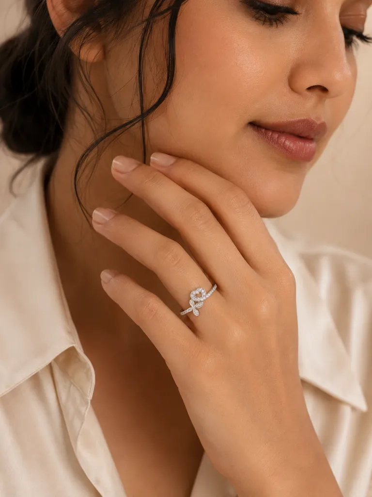 Love Bloom Silver Ring for Women