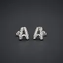 Geometric Baguette Stud Earrings