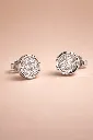 Elegant Silver Diamond Studs for woman – Everyday Luxury