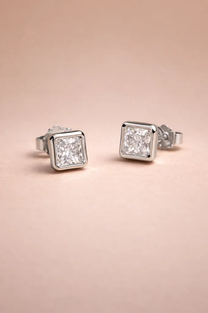 925 Sterling Silver Solitaire Earrings– Everyday Elegance