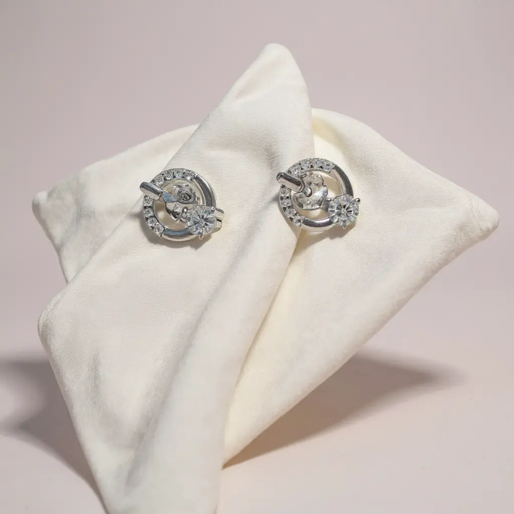 925 Silver Floral Earrings – Subtle Glam for Daily Wear