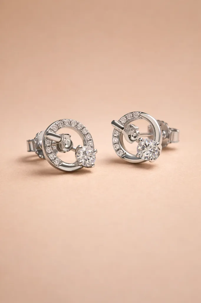 925 Silver Floral Earrings – Subtle Glam for Daily Wear