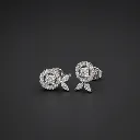 Halo Circle Drop Stud Earrings for Women