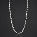 Rope Silver Chain for Men & Women