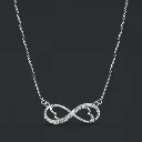 Infinity Heart Pedant Necklace for Women