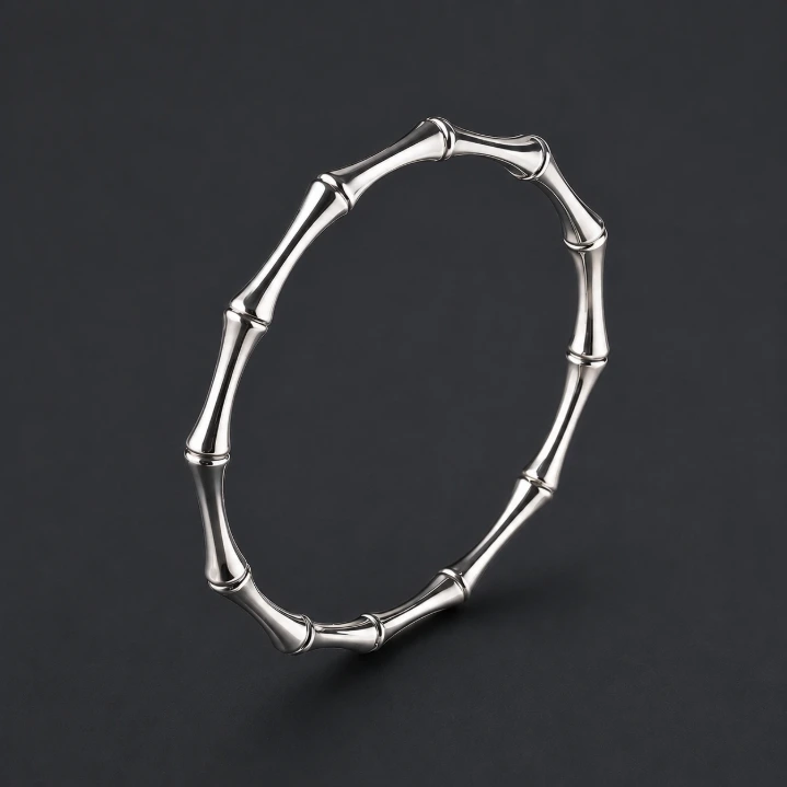 Bamboo Silver Kada for Women