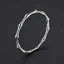 Bamboo Silver Kada for Women