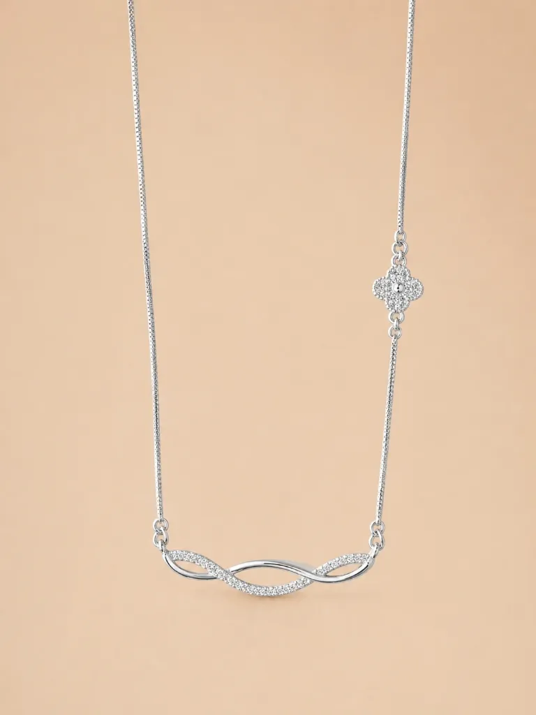 925 Twisted Pendant Chain for Woman – Elegant & Timeless Jewelry