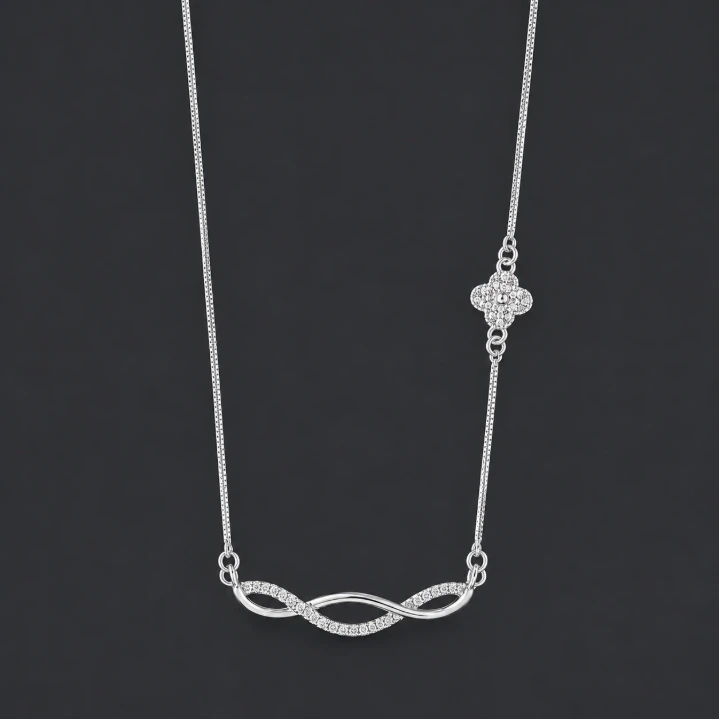 Twisted Pendant Necklace for Women
