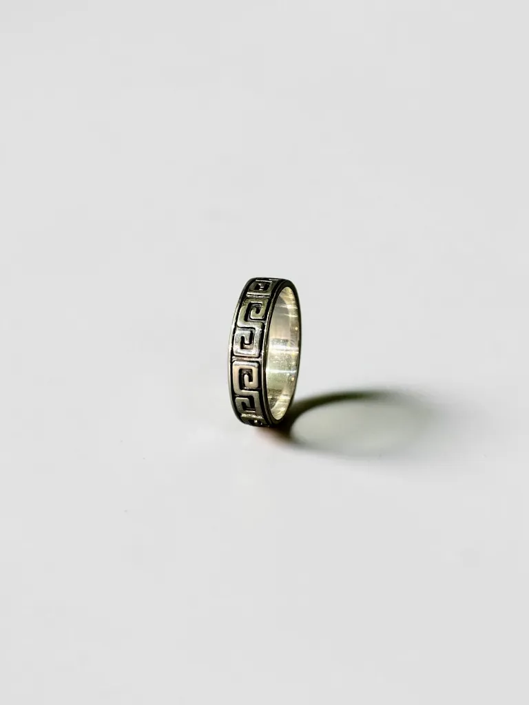 Men's oxidized silver ring– Everyday Power Style