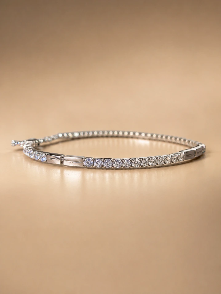 Luxury Silver Tennis Bracelet Womans – Everyday Minimal Styling