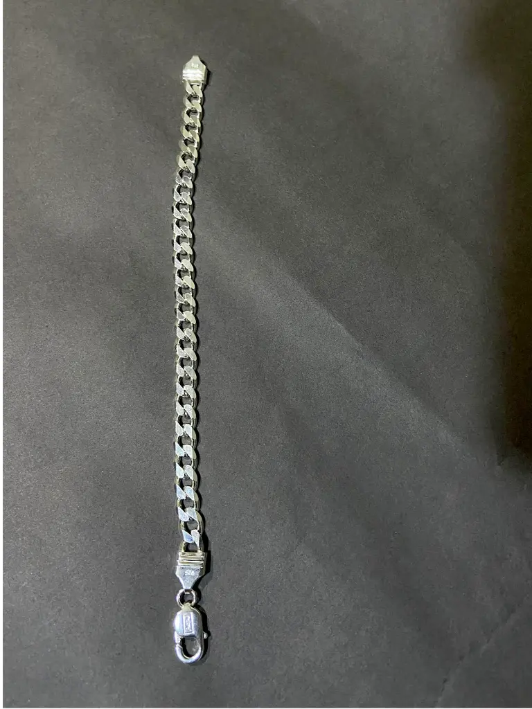 Men’s 925 Silver Cuban Bracelet – Solid, Stylish & Durable