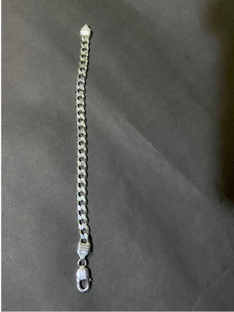 Men’s 925 Silver Cuban Bracelet – Solid, Stylish & Durable