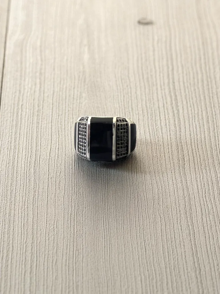 Turkish Silver Men’s Ring – Bold 925 Oxidized Finish