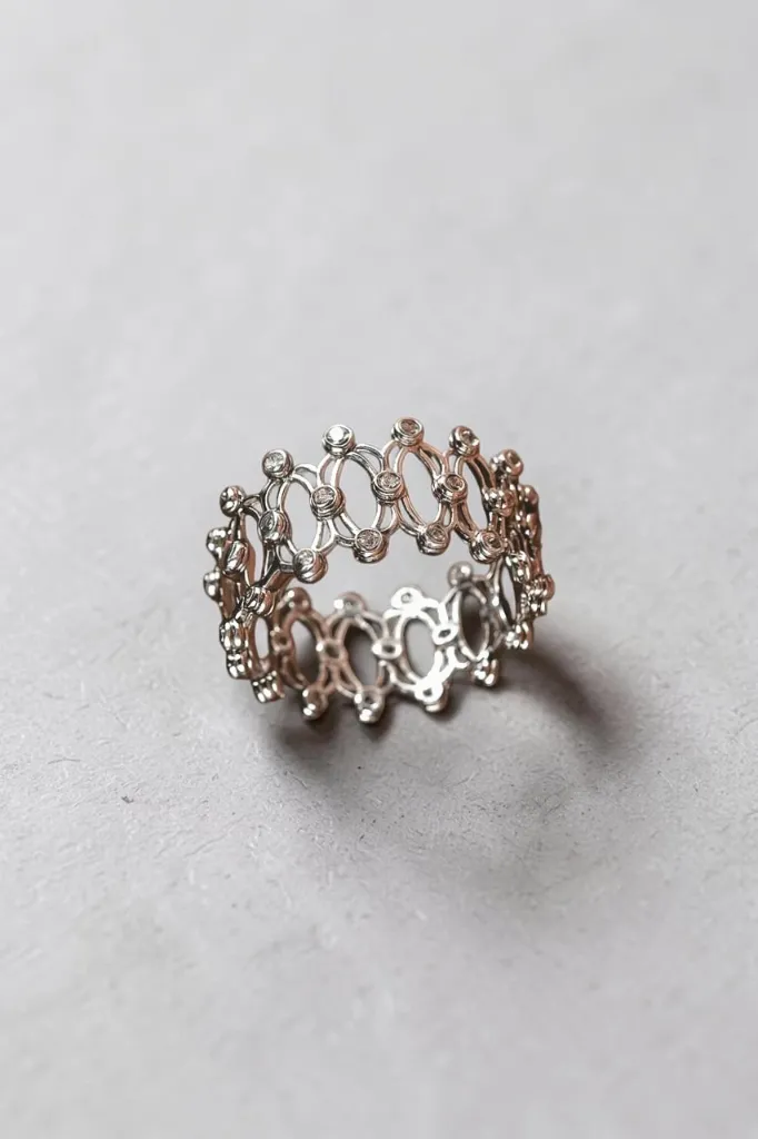 Adjustable Silver Ring for Woman – Dual Wear Ring & Bracelet Design
