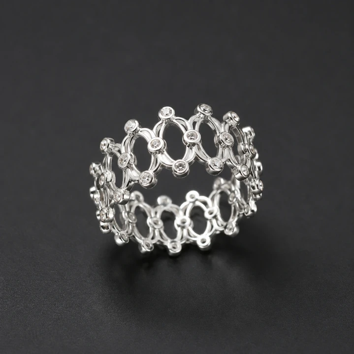 Convertible Silver Ring Bracelet for Women
