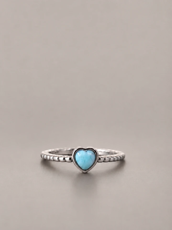 Minimal 925 Silver Heart Ring for Woman – Everyday Luxury