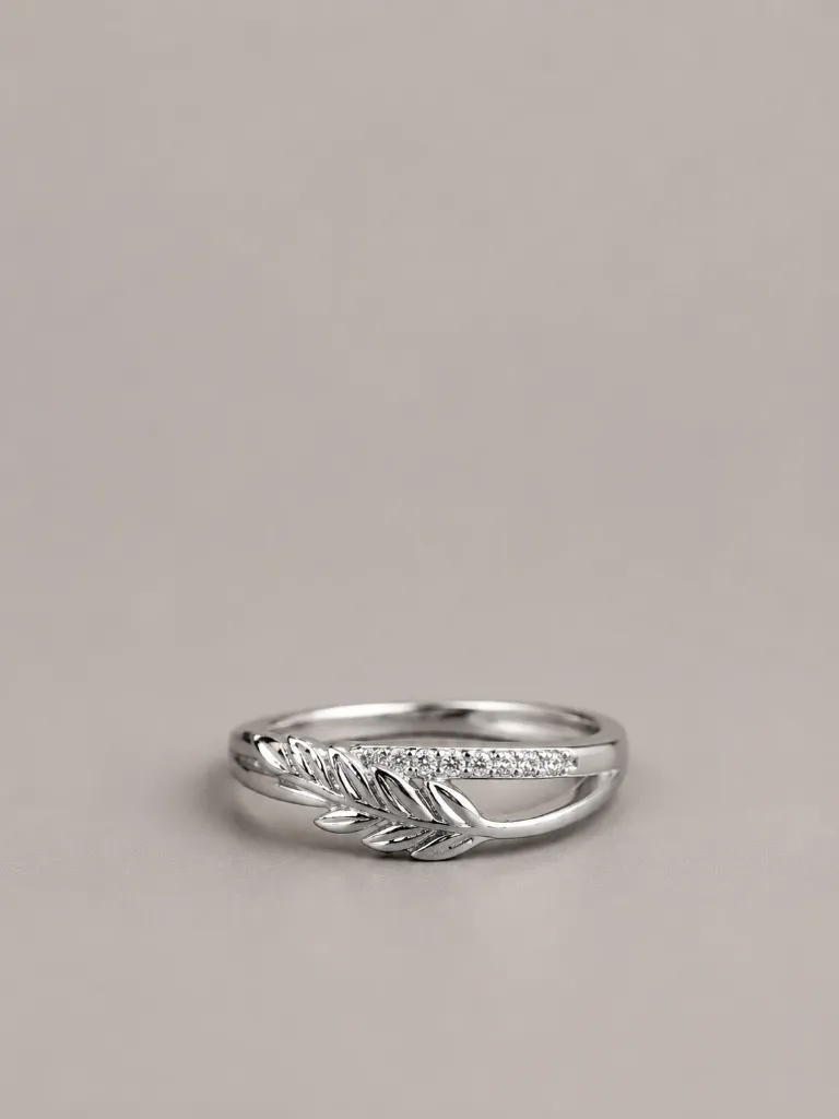Premium 925 Silver Leaf Ring – Everyday Elegance	​