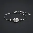 Diamond Heart Bracelet for Women