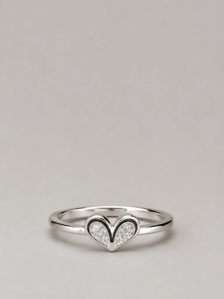 Silver Double Heart Ring – Perfect Gift for Her