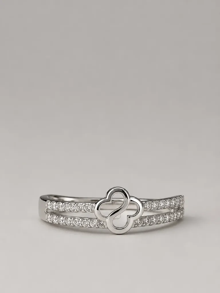 Luxury Silver Butterfly Ring for Woman – Timeless Floral Elegance