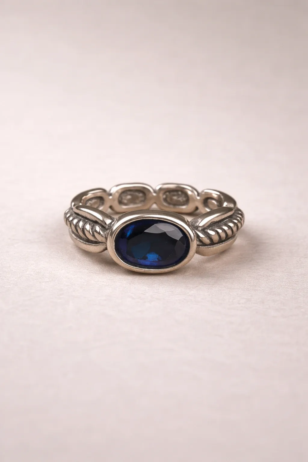 Men’s Silver Ring Blue Stone – Playful & Premium 925 Silver