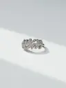 Sterling Silver Floral Ring for Woman – Timeless Botanical Elegance