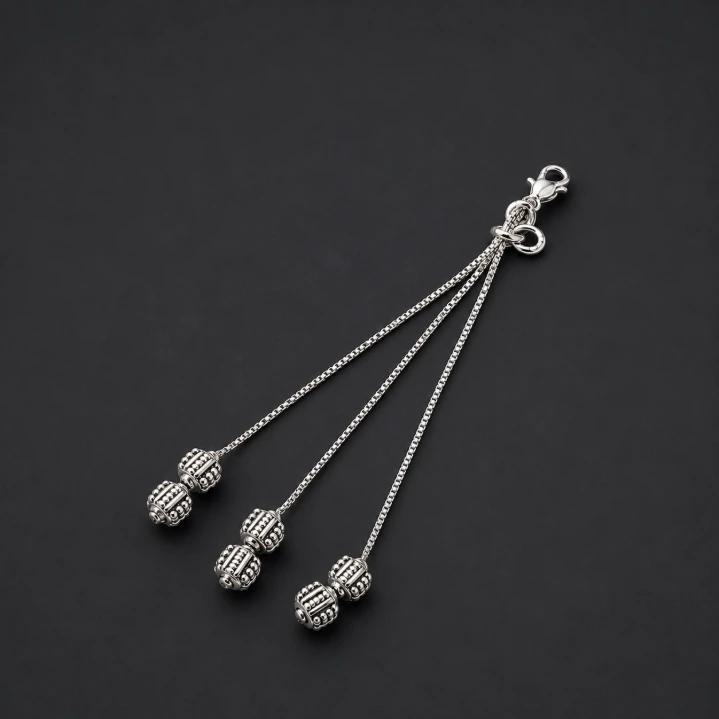 Three-Line Oxidized Bracelet for Women
