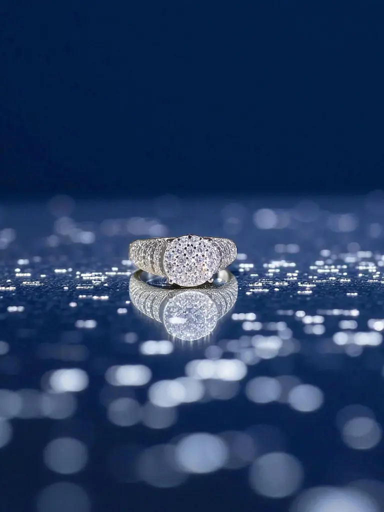 Elegant Silver Diamond Ring for Woman | 925 Sterling Silver