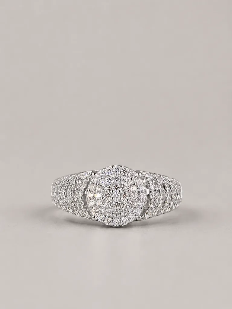 Elegant Silver Diamond Ring for Woman | 925 Sterling Silver