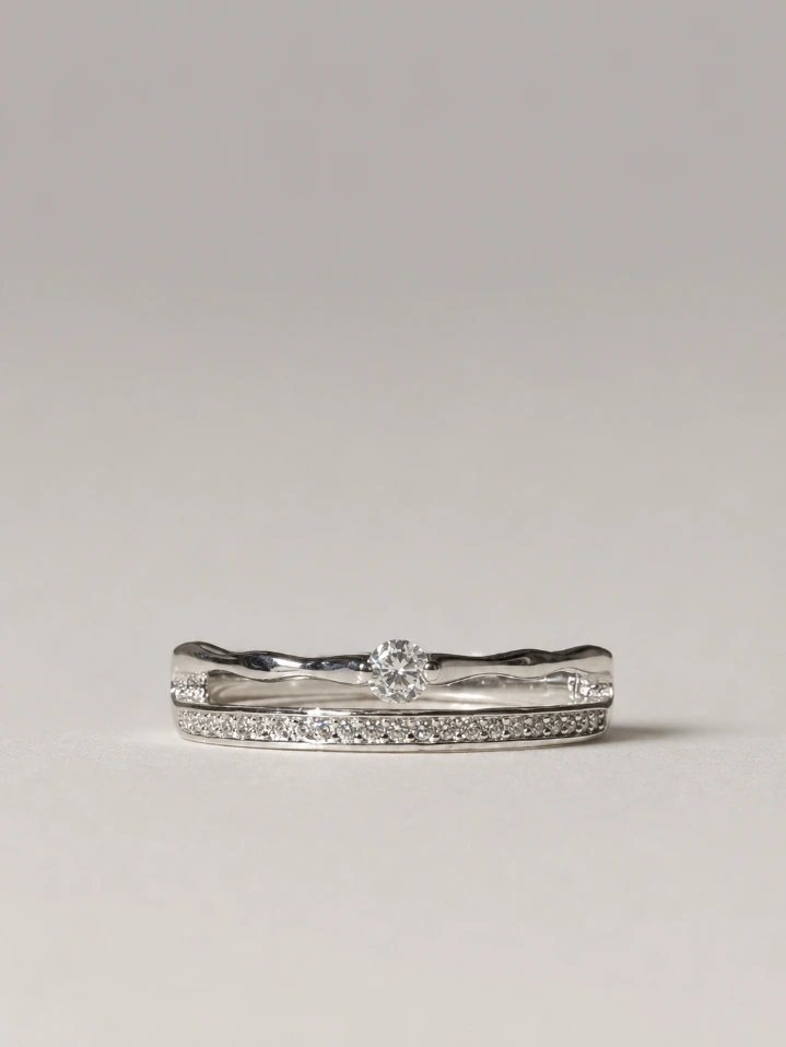 Elegant Single Diamond Ring Silver – Timeless Woman’s Ring