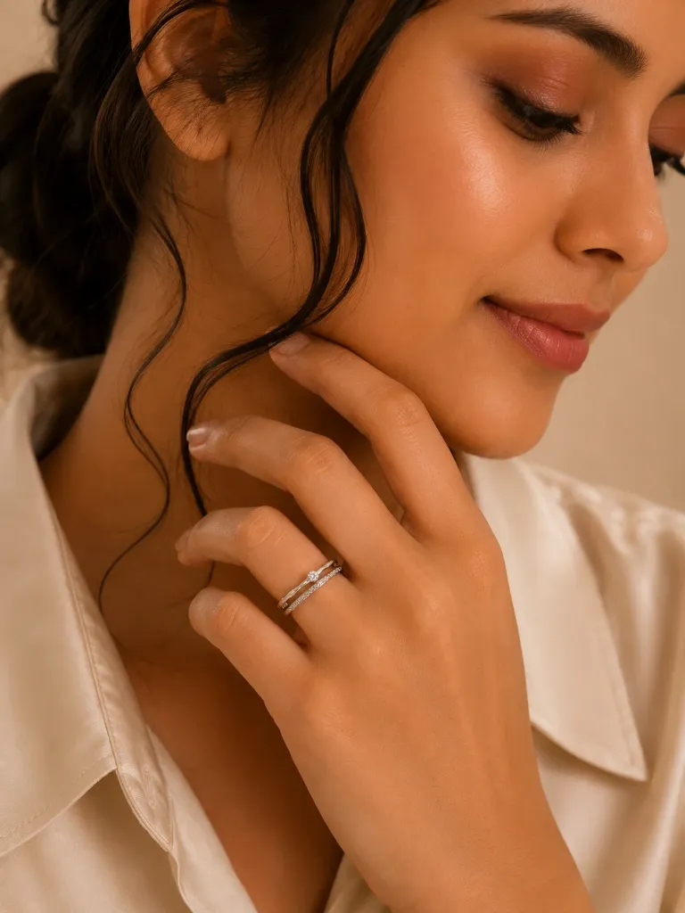 Single Diamond Ring for Women