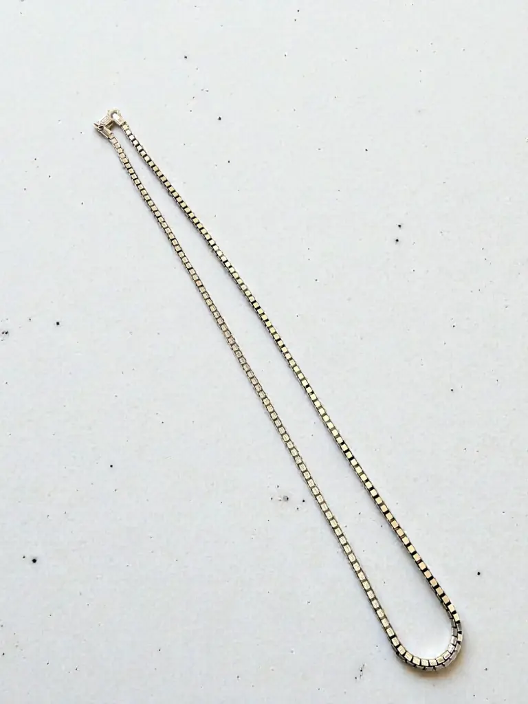 Premium Silver Oxidized Chain for Men – Round Box Design