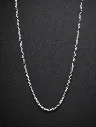Diamond Bar Silver Chain for Men