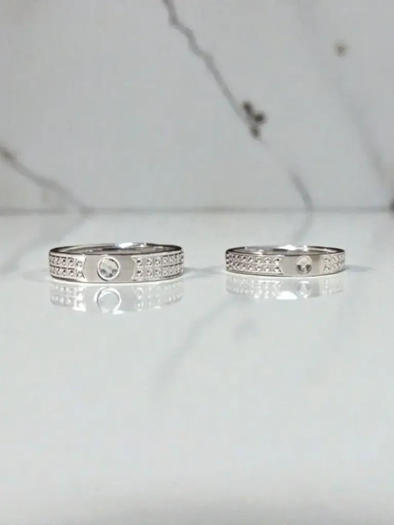 Silver Imported Couple Rings – Elegant Match for Every Love Story