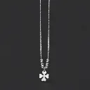 Leaf Pendant Silver Necklace for Women