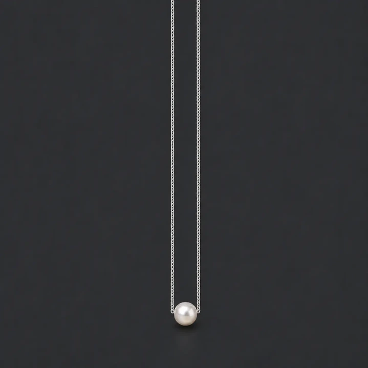 Pearl Silver Necklace for Women