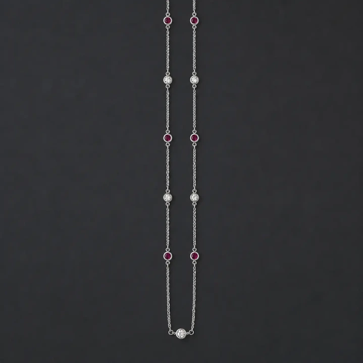 Women's Gemstone Chain Necklace
