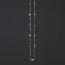 Colored Stone Silver Chain for Women