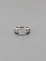 Minimal Men Silver Square Diamond Ring – Everyday Luxury Style