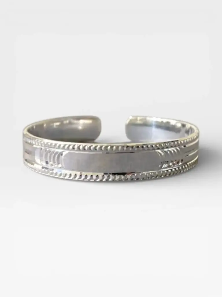 Plain Silver Kada for Men – Classic Minimal Cuff Design