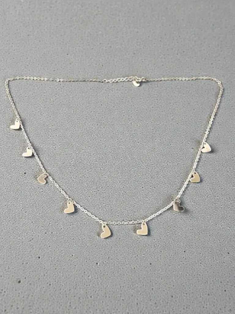 Sterling Silver Heart Charms Necklace – Everyday Luxury Chain