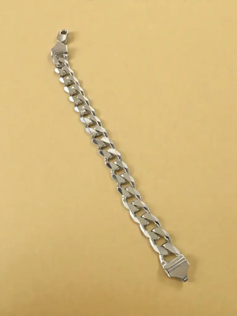 Silver Heavy Cuban Bracelet for Men