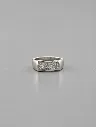 Modern Diamond Silver Rings for Men– Minimal Edge