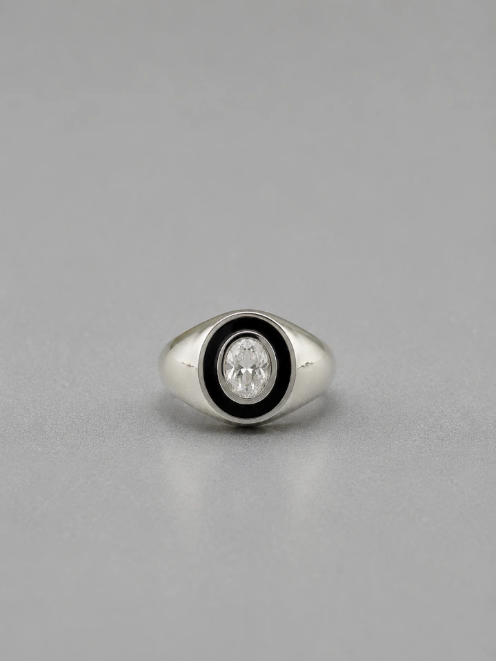 Silver Round Cut Solitaire Ring - Refined Everyday Style