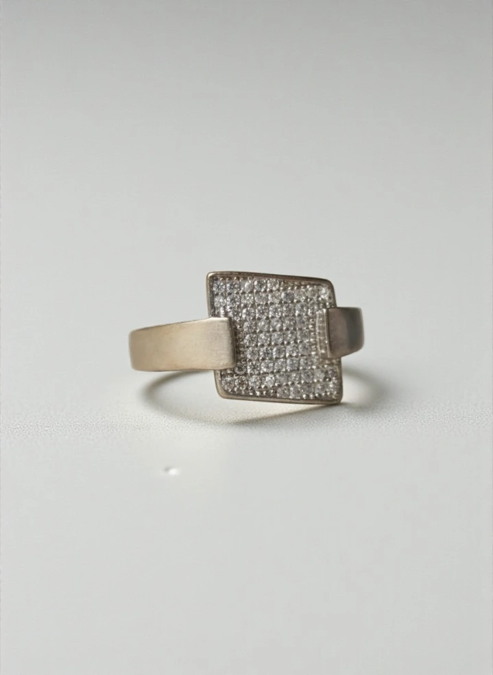 Silver designer rings for Men – Clean Matte Square Finish