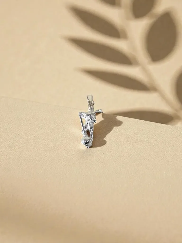 Silver Hanuman locket